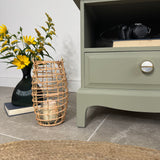 Stag Minstrel Pair of Bedside Drawers / Tables painted Sage Green
