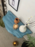 Layered Blue Boho Decorative Hallway Console Table