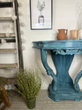 Layered Blue Boho Decorative Hallway Console Table