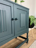 Vintage Welsh Dresser painted Boho Teal Blue