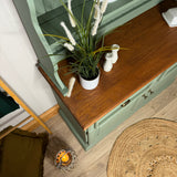 Solid Wood Kitchen Welsh Dresser Painted Green