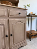 Cottage Farmhouse Style Welsh Dresser Painted in Rustic Neutral Taupe