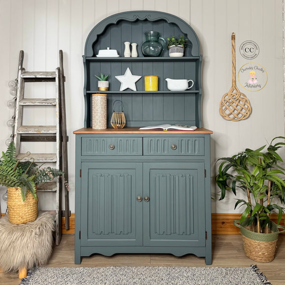 Vintage Dutch Kitchen Dresser Painted in Dark Grey