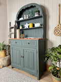 Vintage Dutch Kitchen Dresser Painted in Dark Grey