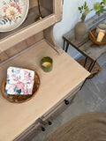 Cottage Farmhouse Style Welsh Dresser Painted in Rustic Neutral Taupe