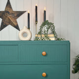 Vintage Retro Chest of Drawers Painted Dark Green