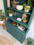 Kitchen Welsh Dresser, Painted Colourful Dark Green