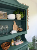 Kitchen Welsh Dresser, Painted Colourful Dark Green
