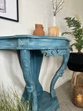Layered Blue Boho Decorative Hallway Console Table