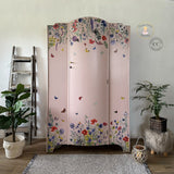 Vintage Armoire Wardrobe Painted Pink and Floral