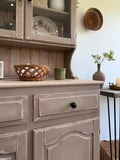 Cottage Farmhouse Style Welsh Dresser Painted in Rustic Neutral Taupe