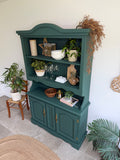Kitchen Welsh Dresser, Painted Colourful Dark Green