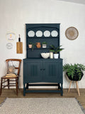 Vintage Welsh Dresser painted Boho Teal Blue
