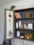 Rustic Farmhouse Style Kitchen Larder / Pantry Cupboard Painted Off White