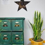 Vintage Industrial Style Small Chest Of Drawers Painted Colourful Green