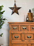 Orange Vintage Industrial Apothecary style chest of drawers